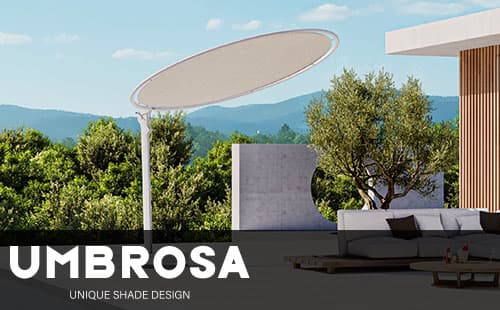 Umbrosa Ampelschirm als Schattenspender